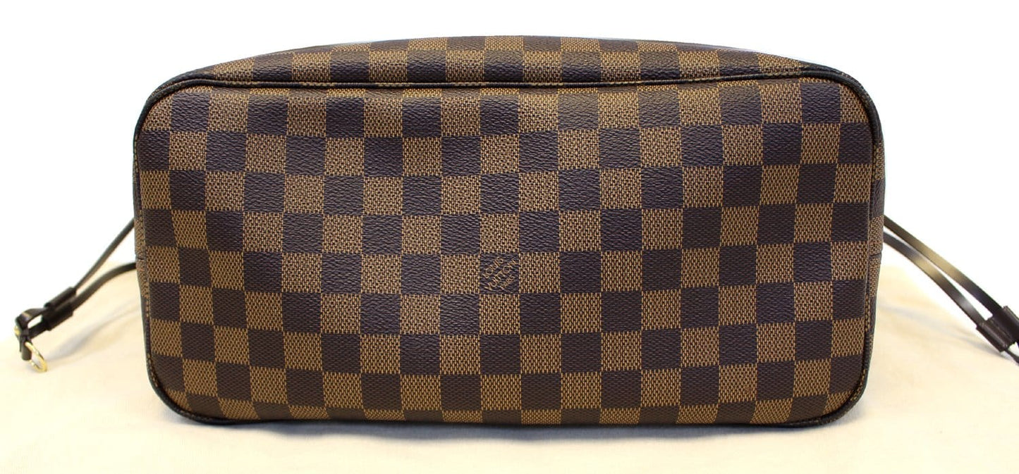 LOUIS VUITTON Damier Ebene Neverfull MM Shoulder Bag