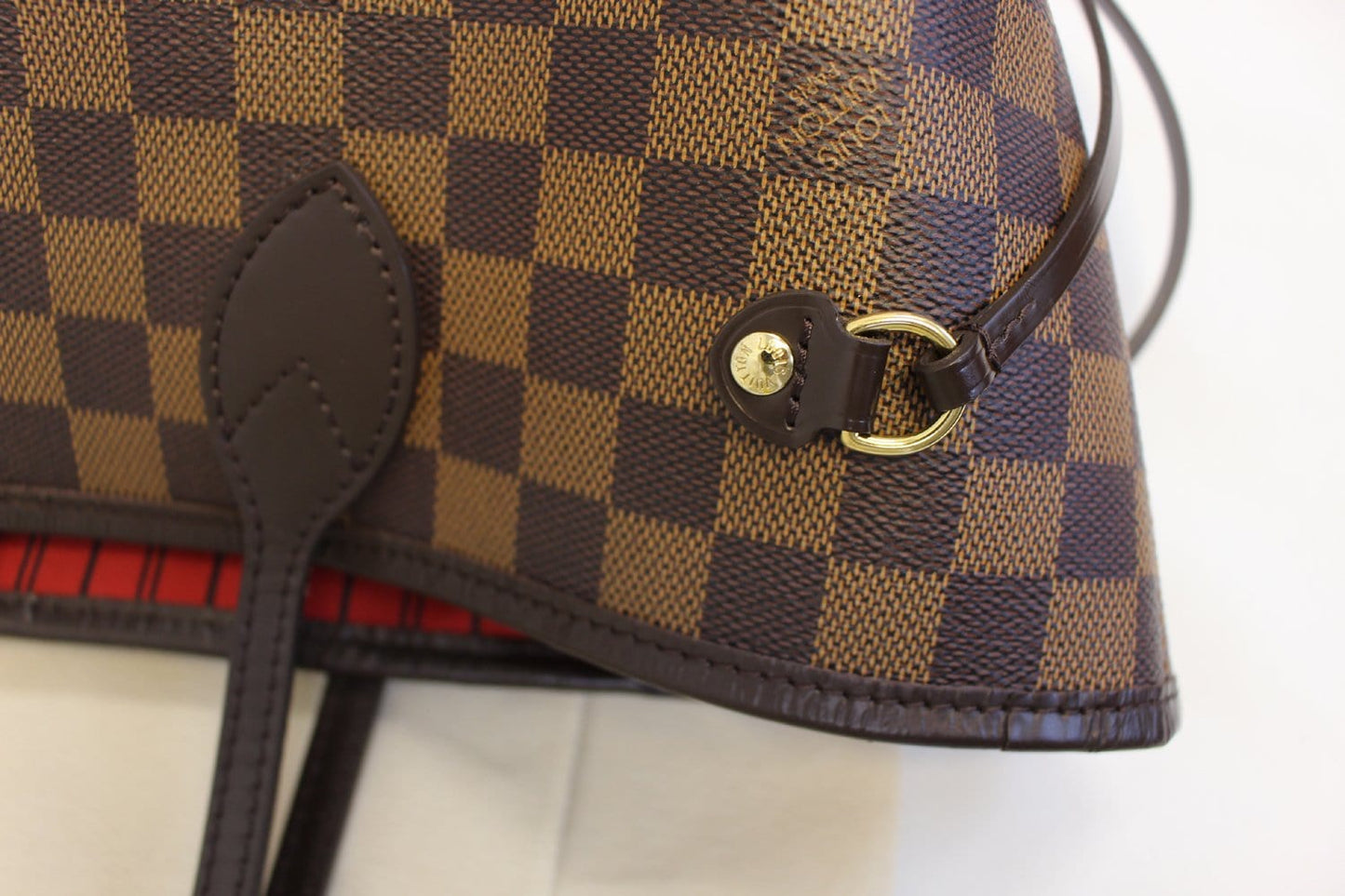 LOUIS VUITTON Damier Ebene Neverfull MM Shoulder Bag