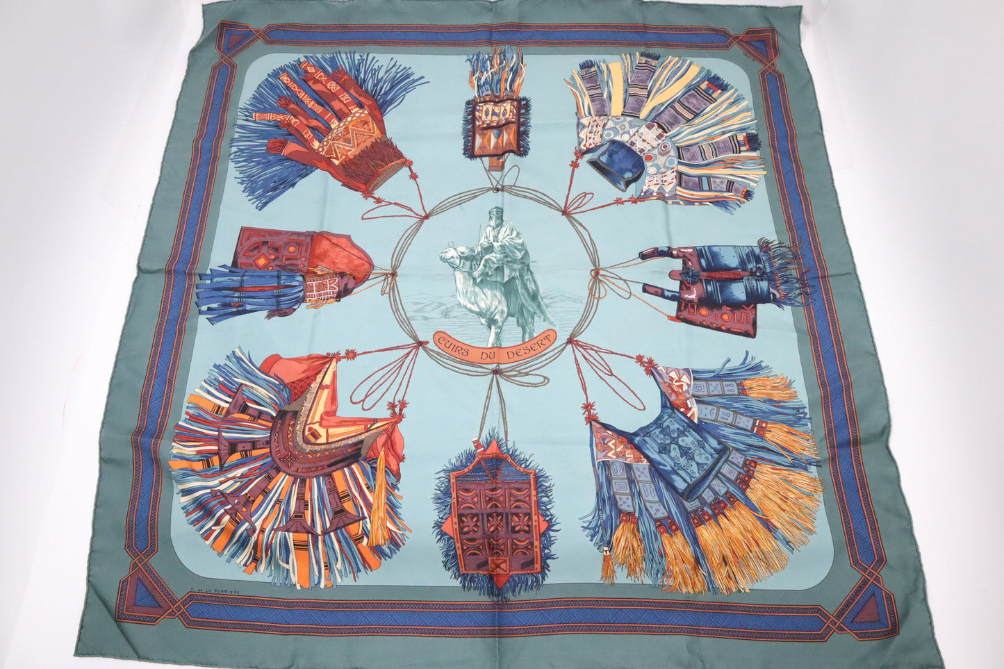 Hermes Carre 90 "Cuirs Du Desert"