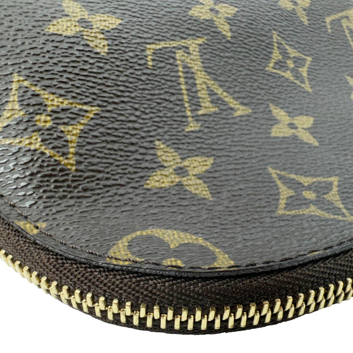 LOUIS VUITTON Monogram Canvas Cosmetic Pouch Brown