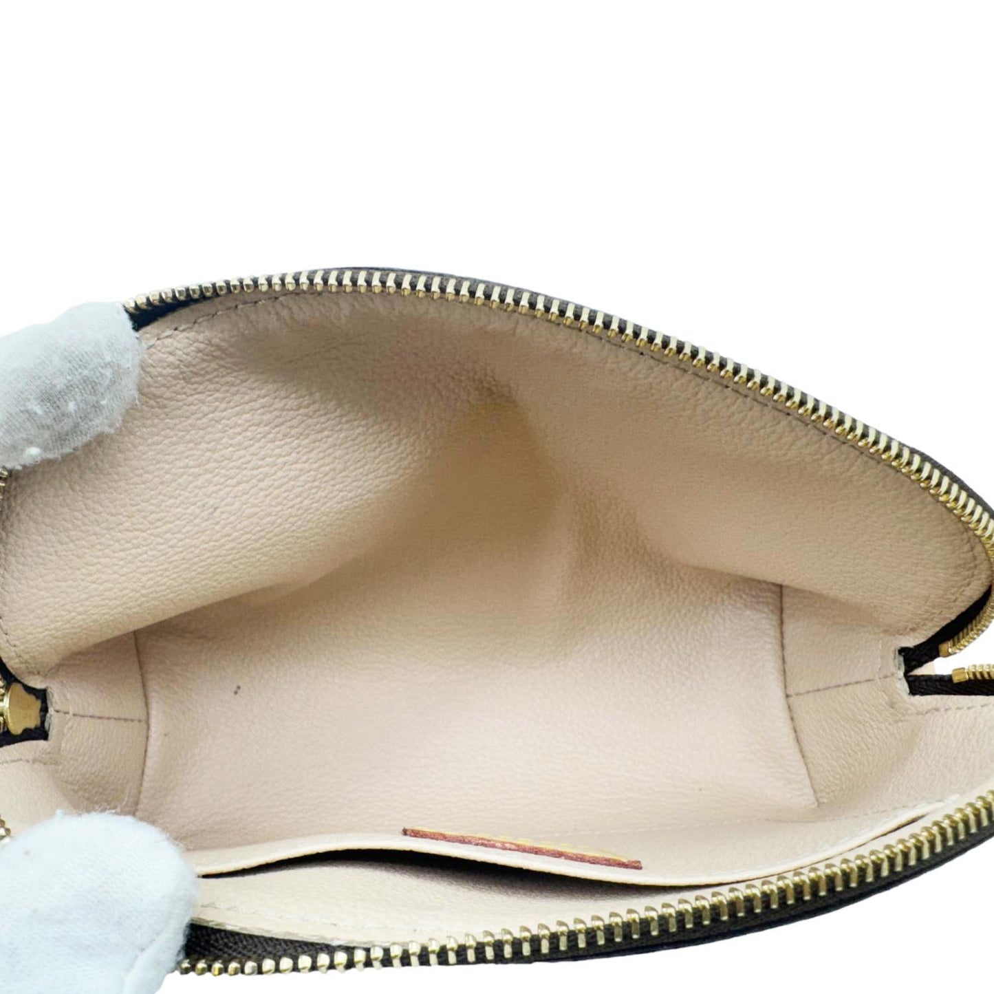 LOUIS VUITTON Monogram Canvas Cosmetic Pouch Brown