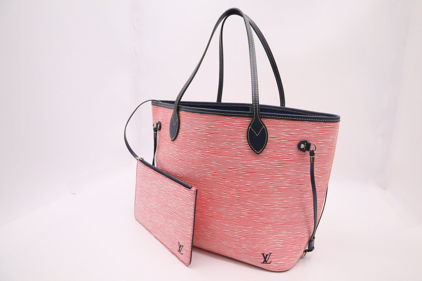 Louis Vuitton Neverfull MM in Denim Rouge Epi Leather