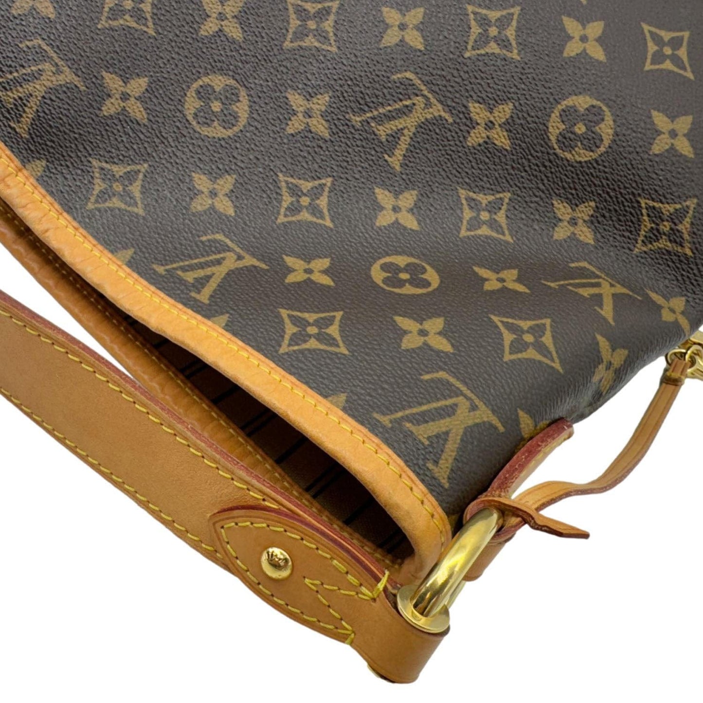 LOUIS VUITTON Delightful MM NM Monogram Canvas Hobo Shoulder Bag Brown