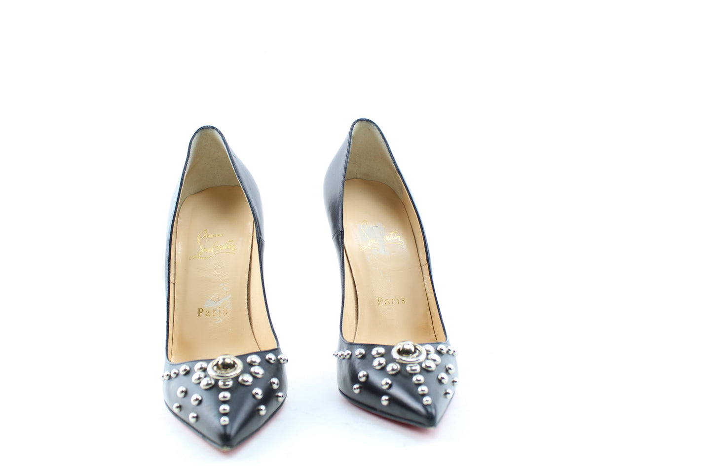 CHRISTIAN LOUBOUTIN DOOR KNOCK 120mm SIZE 38