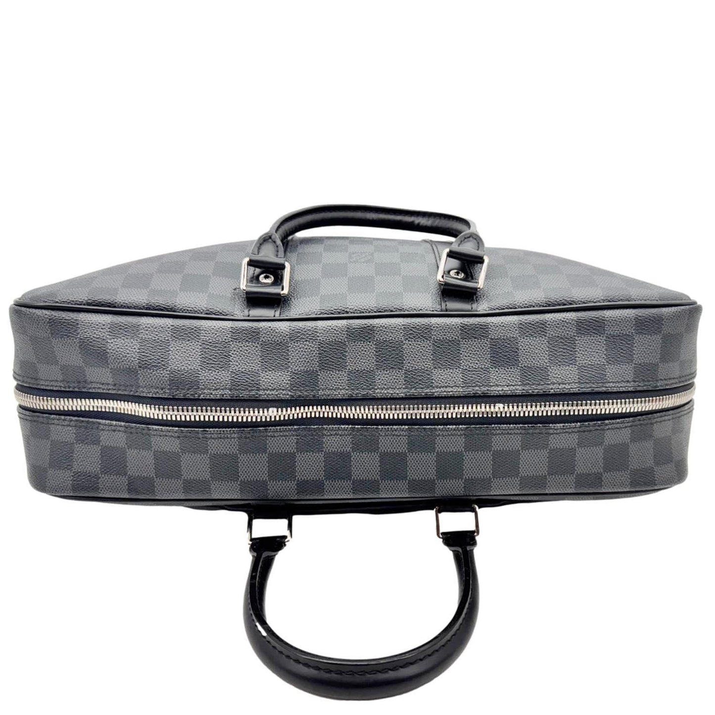 LOUIS VUITTON Porte Documents Voyage Damier Graphite Crossbody Bag Black