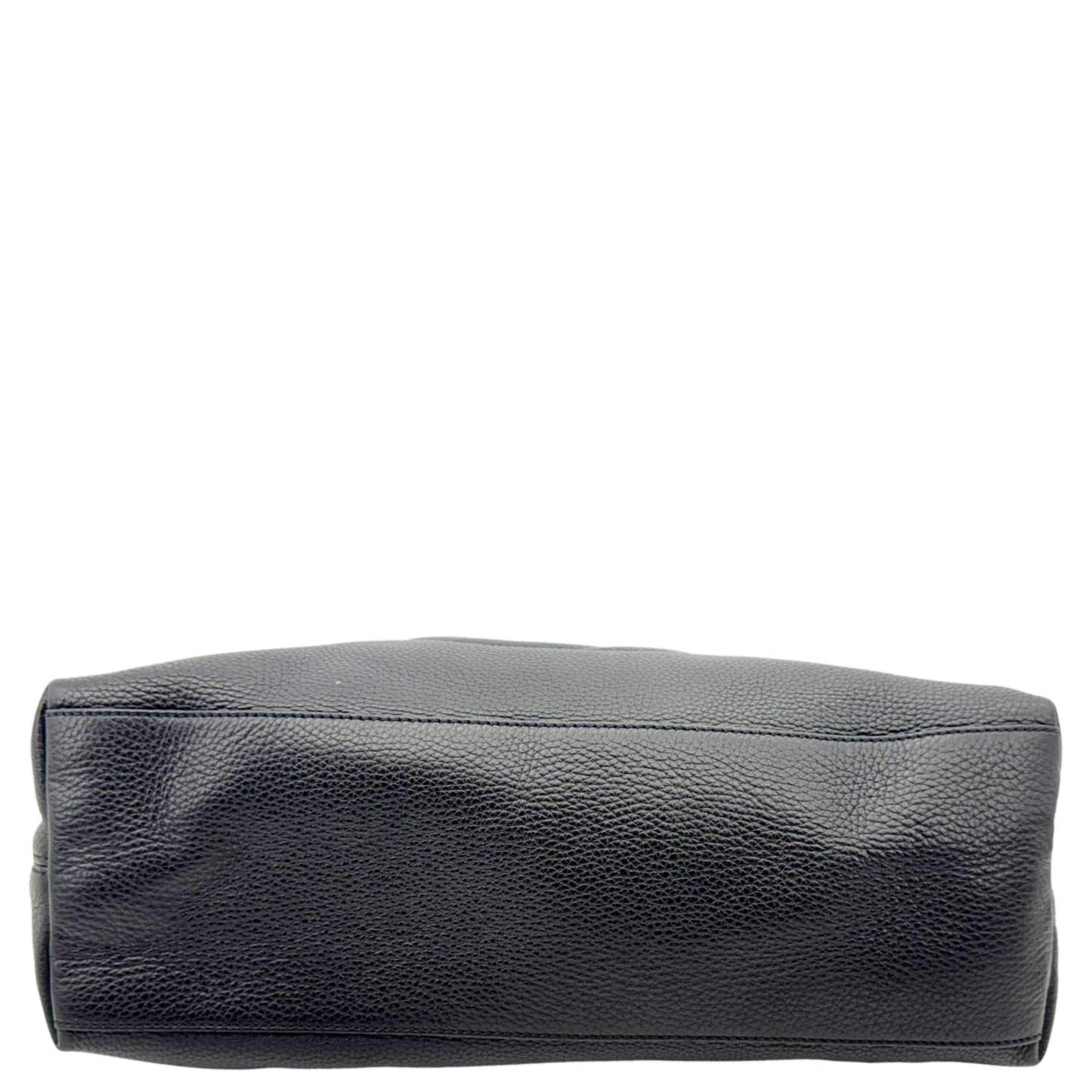 GUCCI Soho Medium Pebbled Leather Shoulder Bag Black 308982