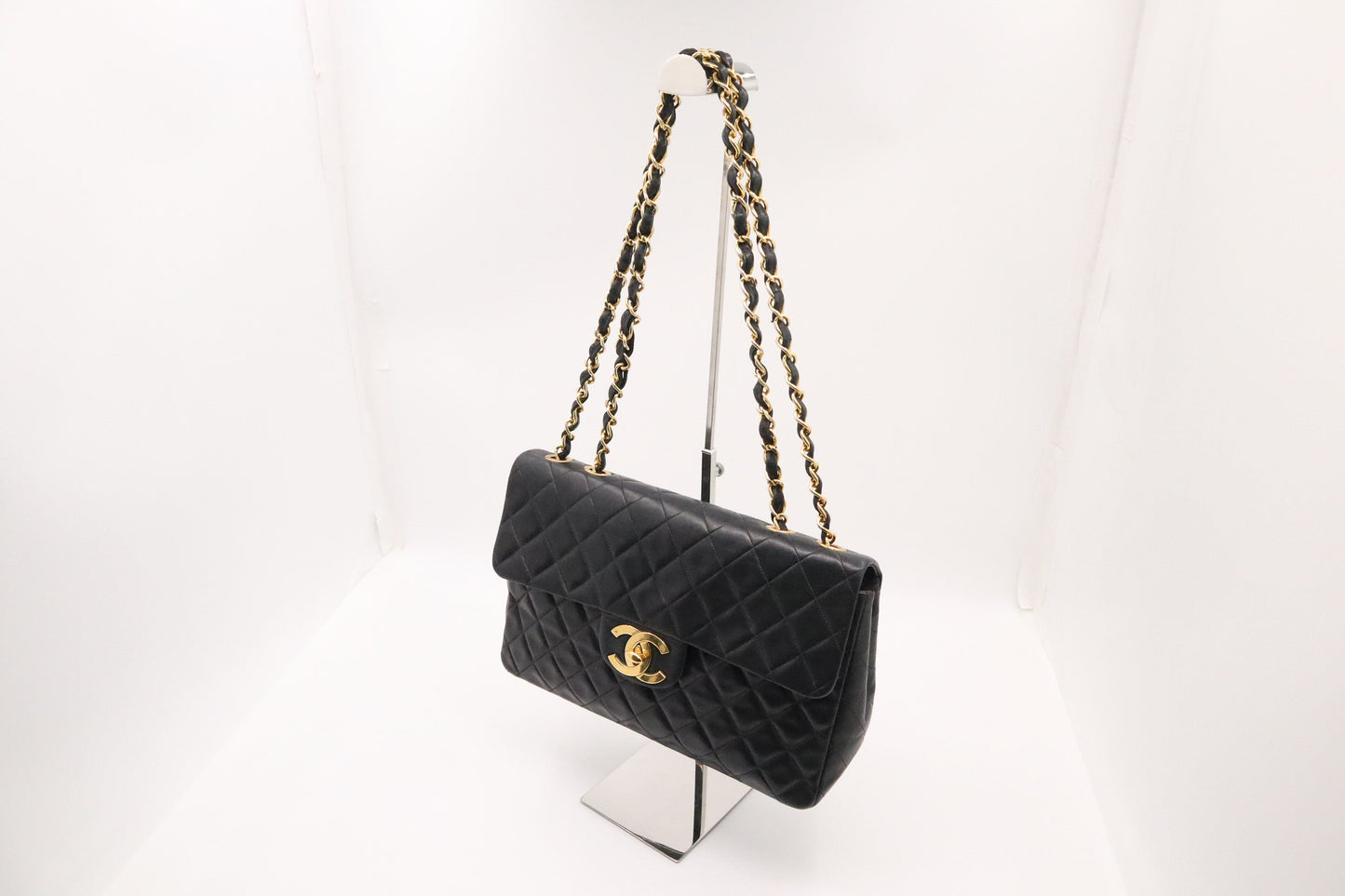 Chanel Maxi Flap in Black MatelassÃ© Leather