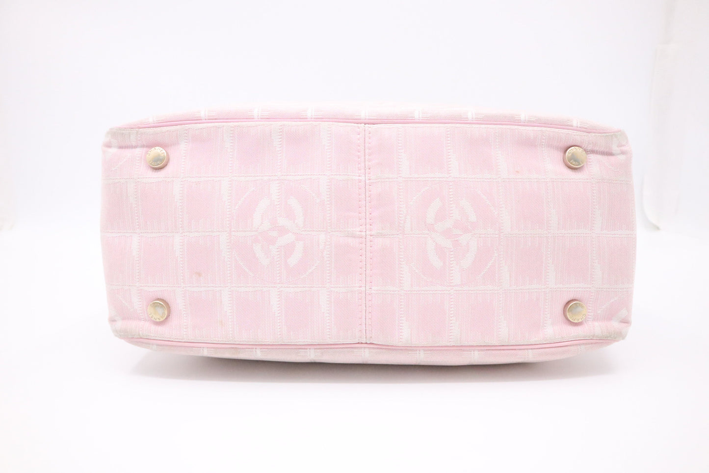 Chanel Small New Travel Line Tote in Pink Canvas