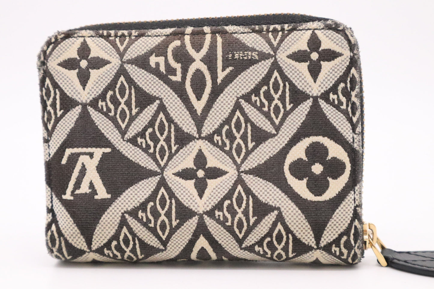 Louis Vuitton Compact Zippy in Black Since 1854 Jacquard Canvas
