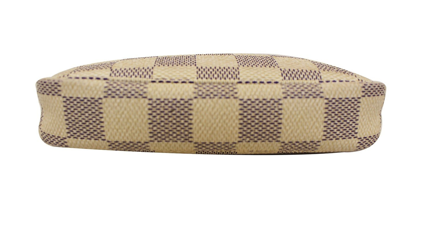 LOUIS VUITTON Damier Azur Mini Pochette Accessoires Pouch