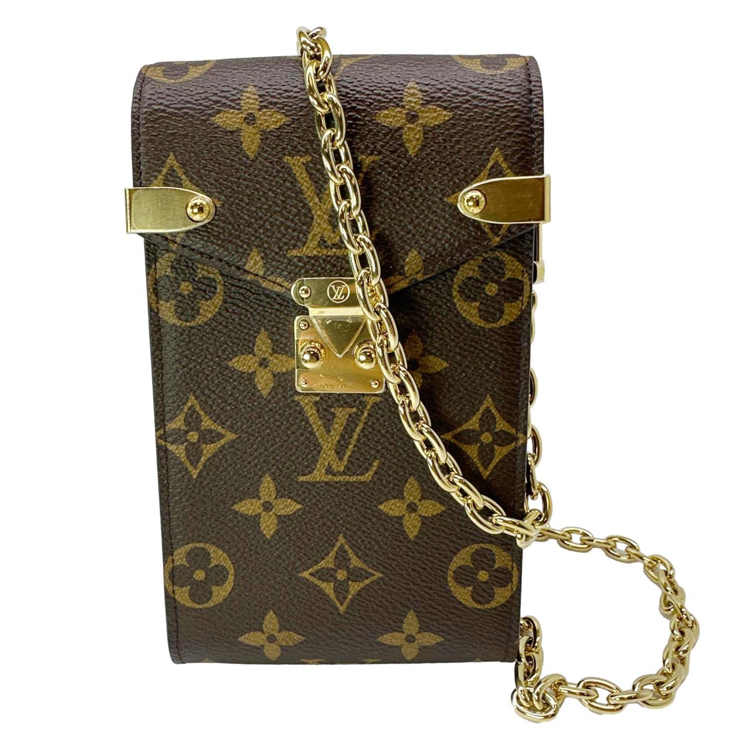 LOUIS VUITTON Metis Monogram Canvas Phone Pouch Brown