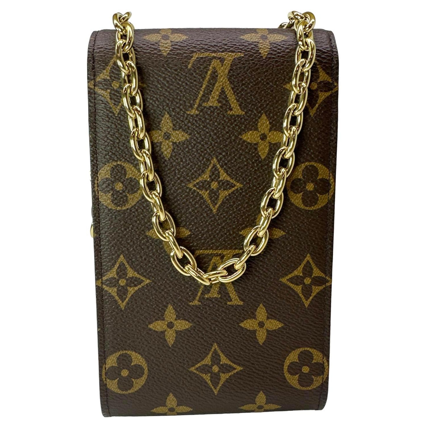 LOUIS VUITTON Metis Monogram Canvas Phone Pouch Brown