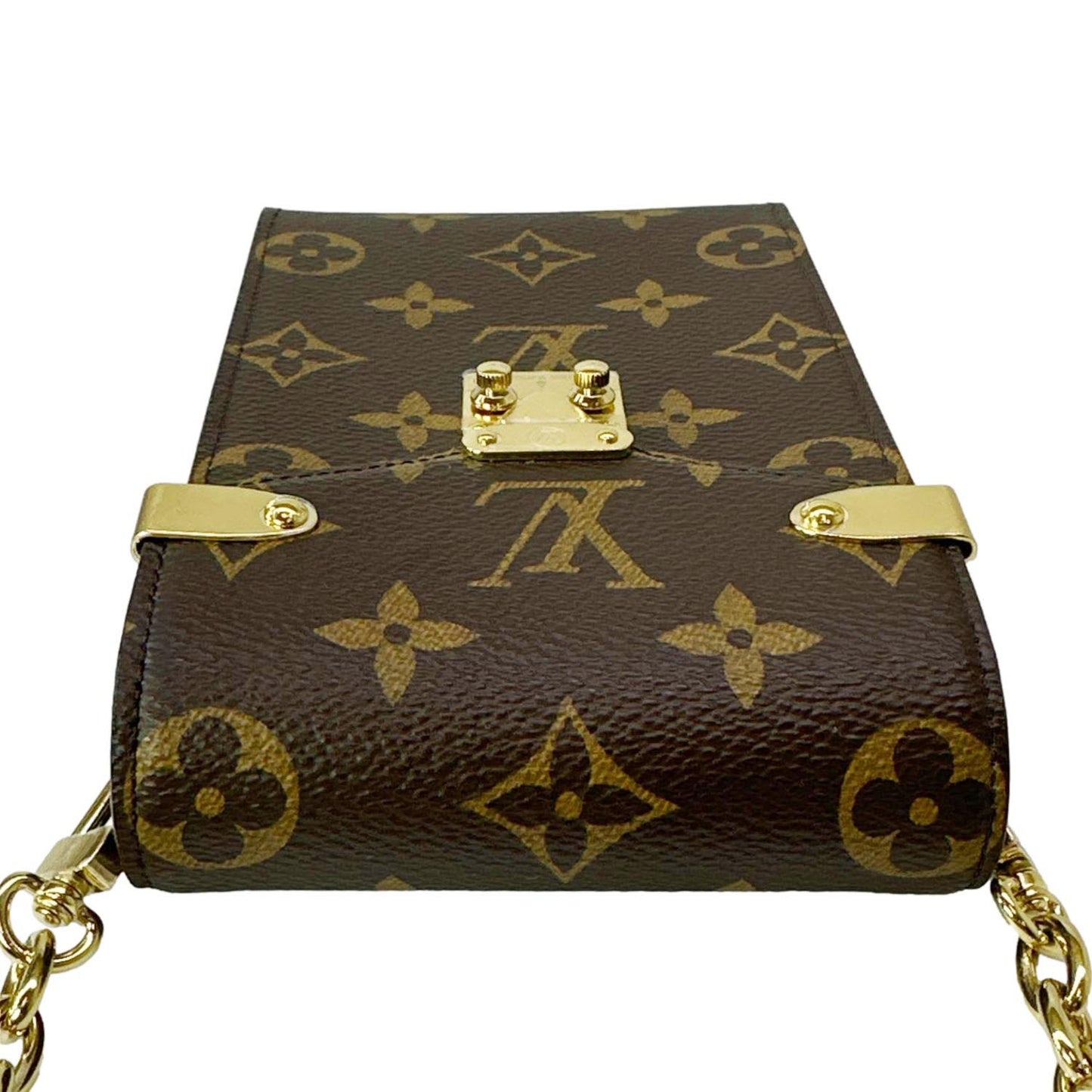 LOUIS VUITTON Metis Monogram Canvas Phone Pouch Brown