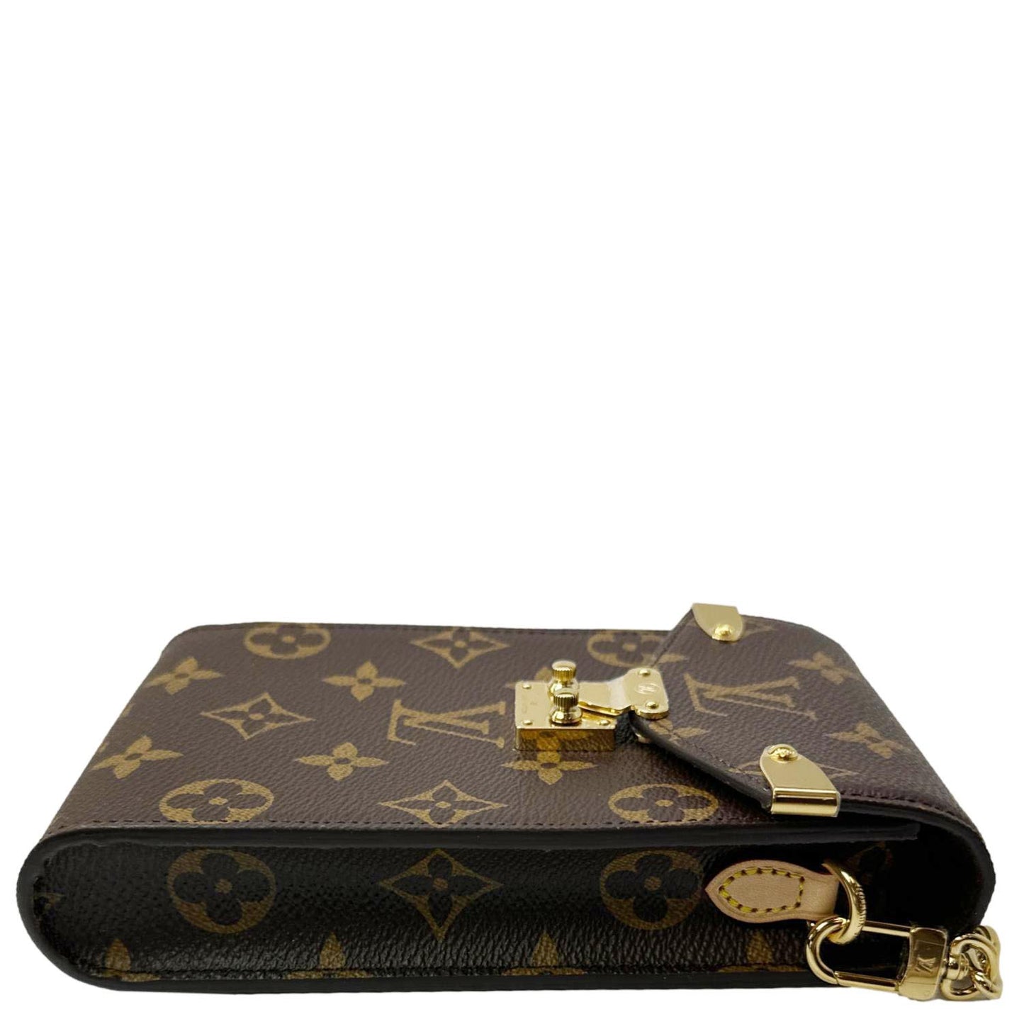 LOUIS VUITTON Metis Monogram Canvas Phone Pouch Brown