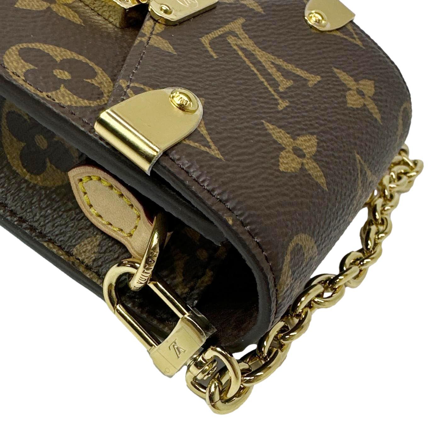 LOUIS VUITTON Metis Monogram Canvas Phone Pouch Brown