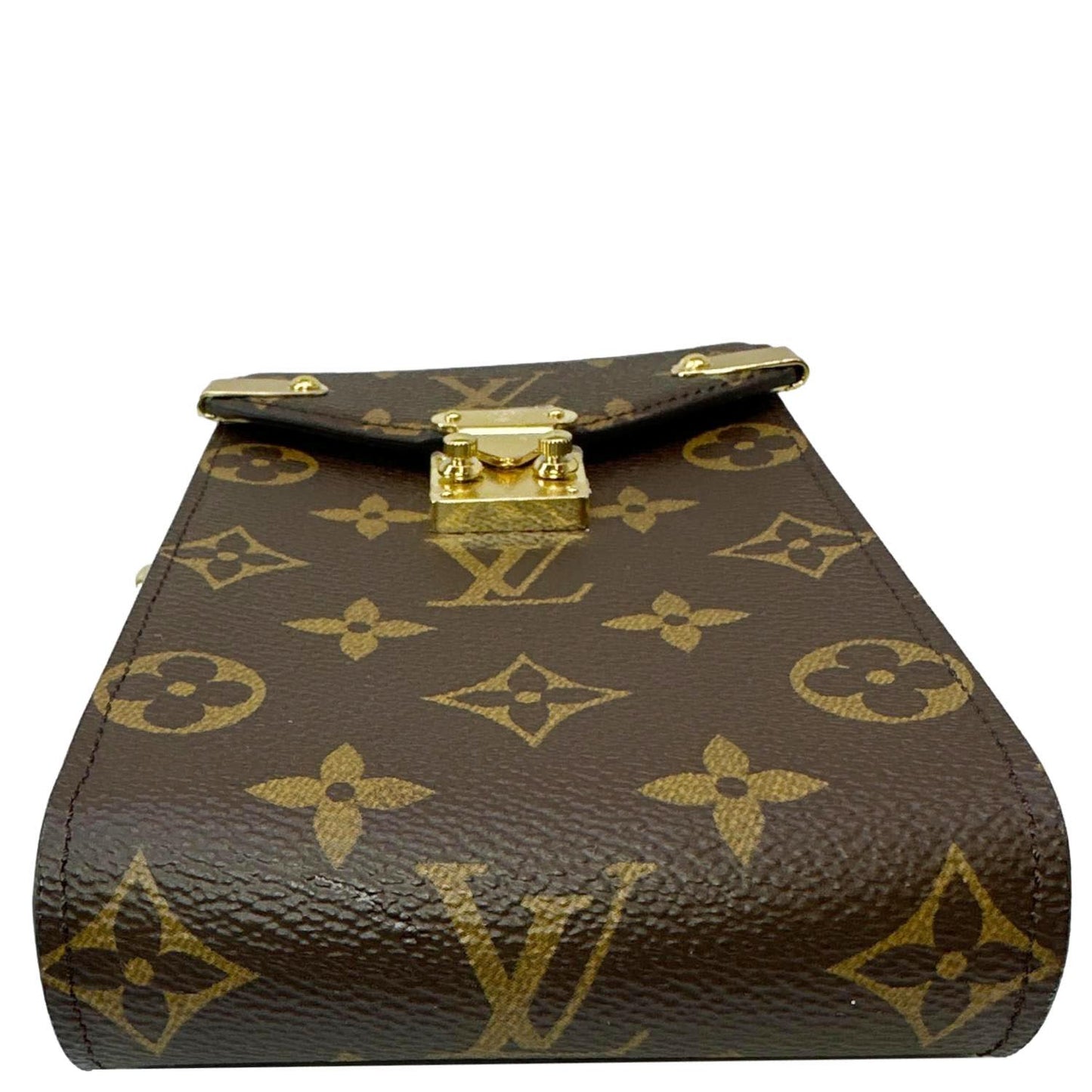 LOUIS VUITTON Metis Monogram Canvas Phone Pouch Brown