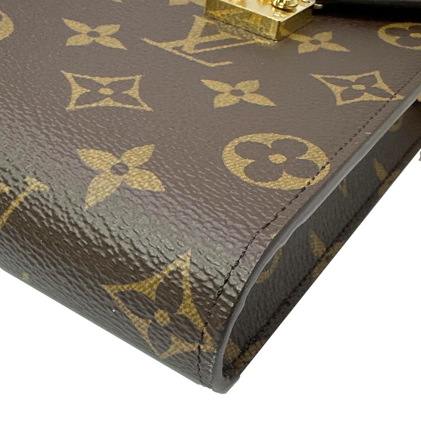 LOUIS VUITTON Metis Monogram Canvas Phone Pouch Brown