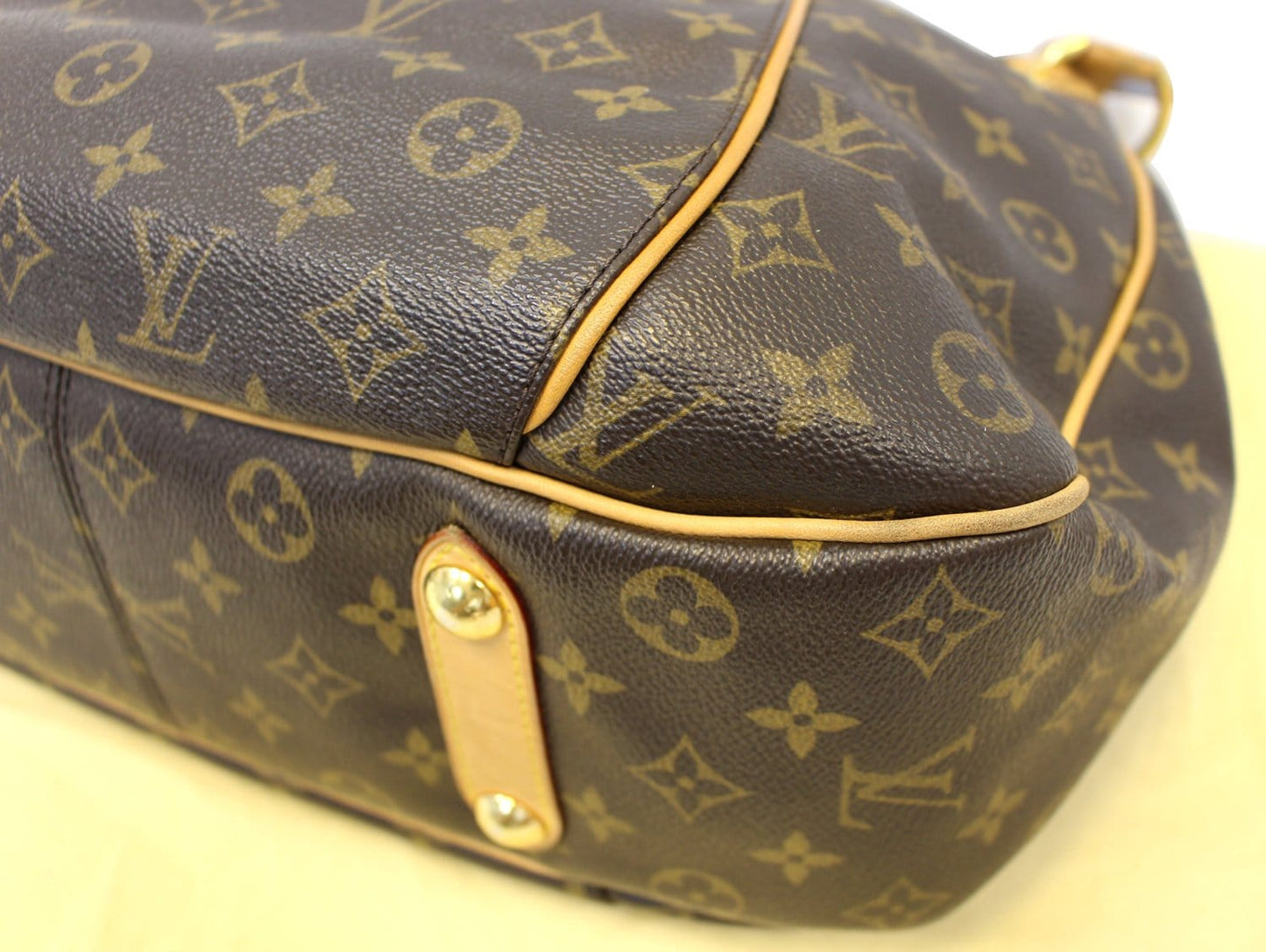LOUIS VUITTON Monogram Galliera PM Brown Shoulder Handbag