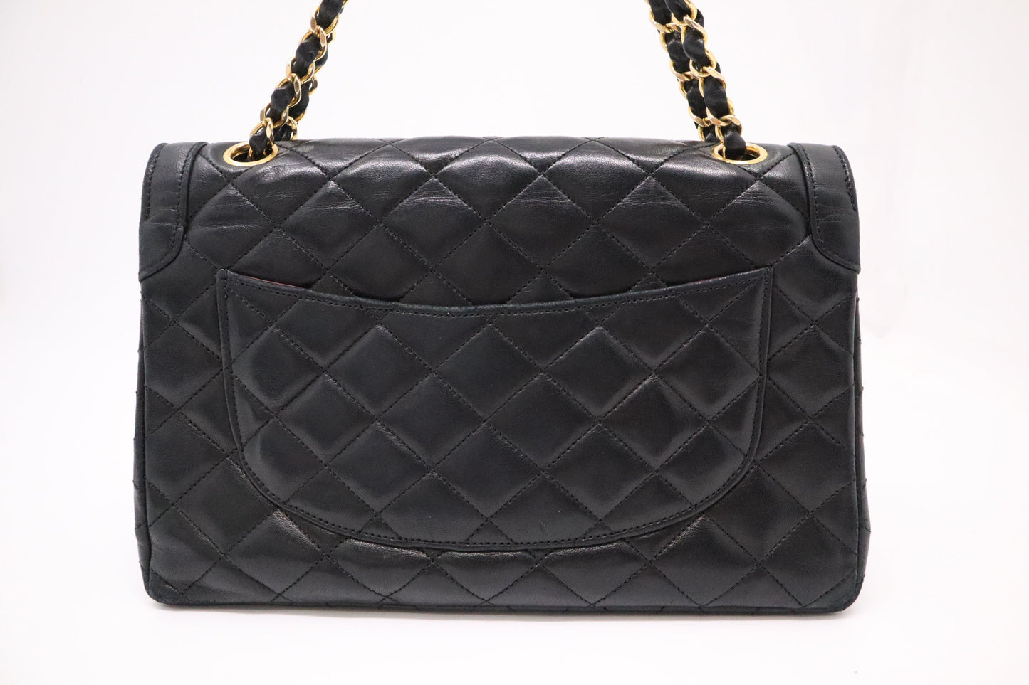 Chanel Medium Paris Double in Black MatelassÃ© Leather