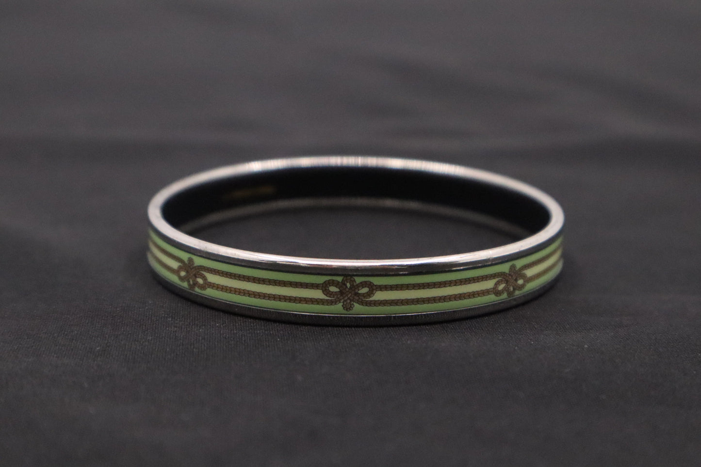 Hermes Enamel Printed Rope Bangle