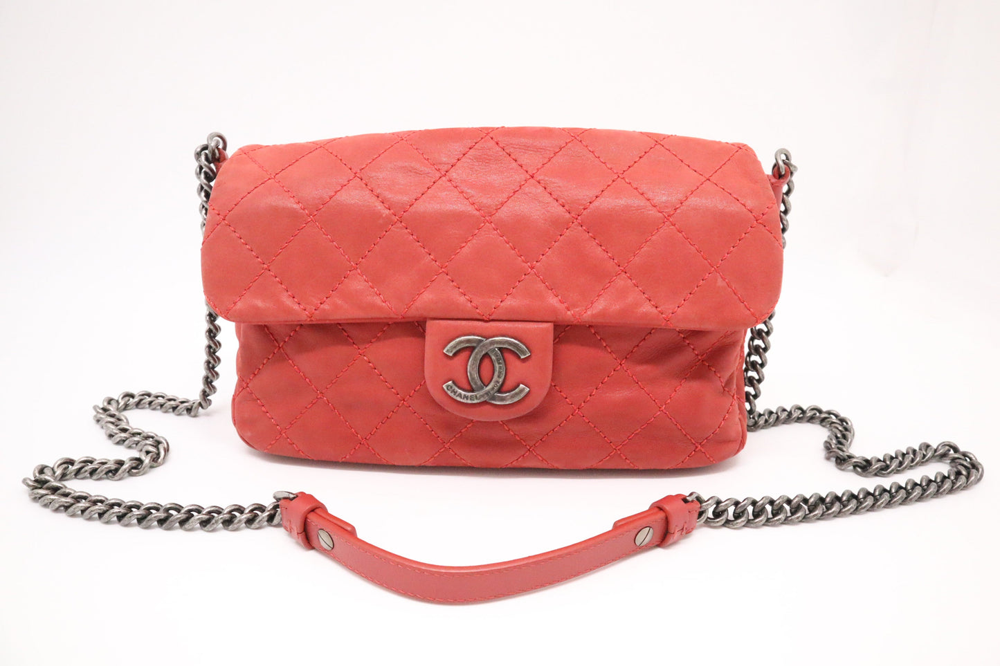 Chanel Coco Daily Flap in Red Leather