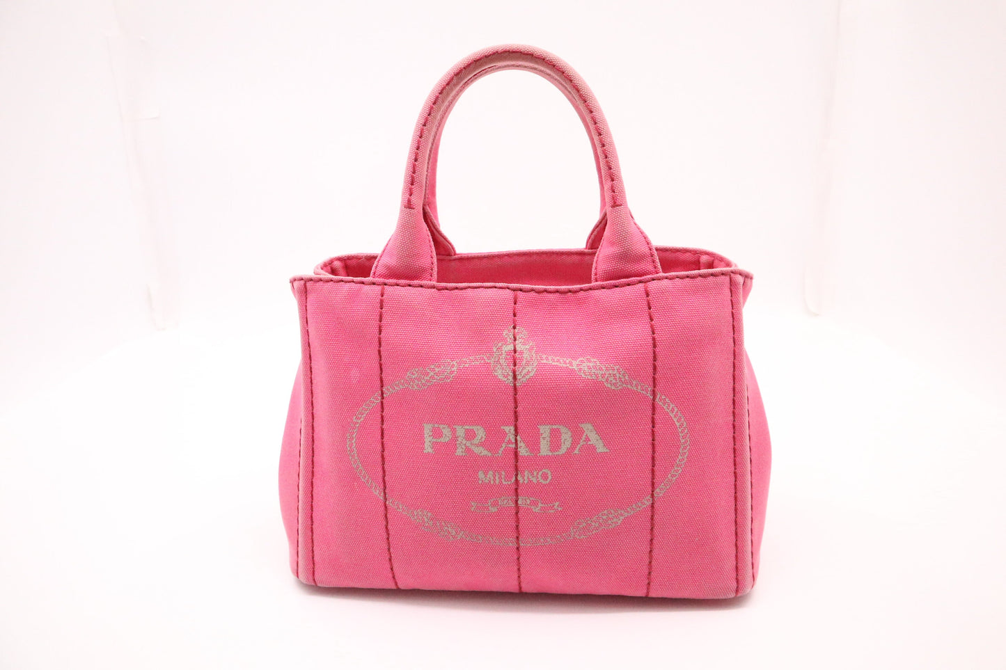 Prada Canapa in Pink Canvas