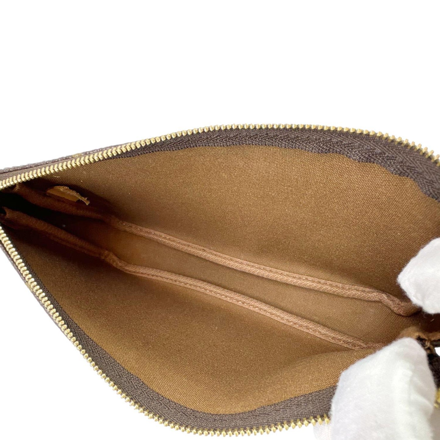 LOUIS VUITTON Pochette Accessoires Monogram Canvas Pouch Brown