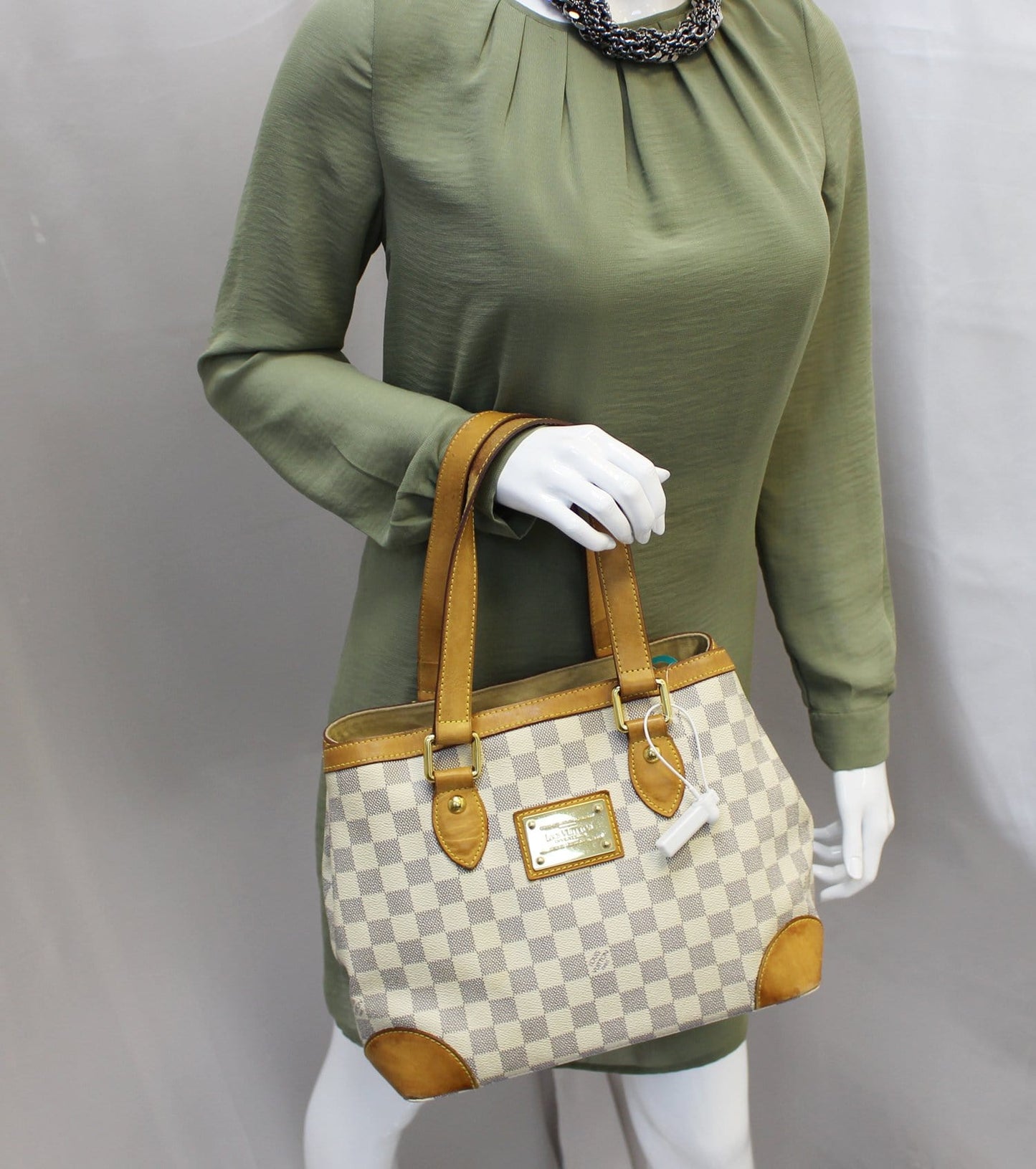 LOUIS VUITTON Damier Azur Hampstead PM Shoulder Bag - Sale