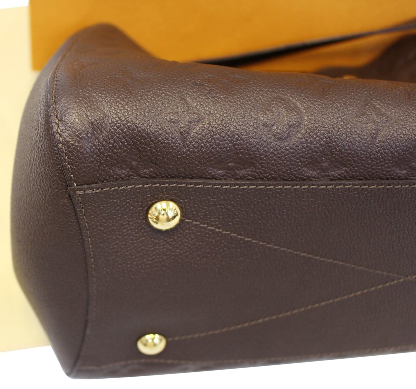 LOUIS VUITTON Terre Monogram Empreinte Montaigne GM Shoulder Bag