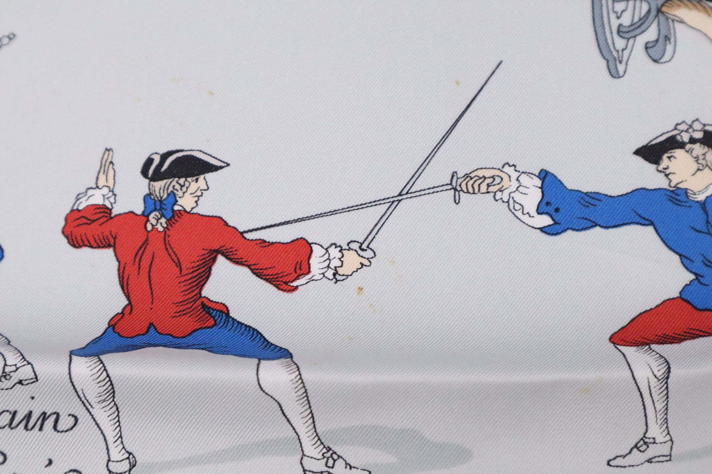 Hermes "Traite des Armes" Carre 90 in Blue Silk