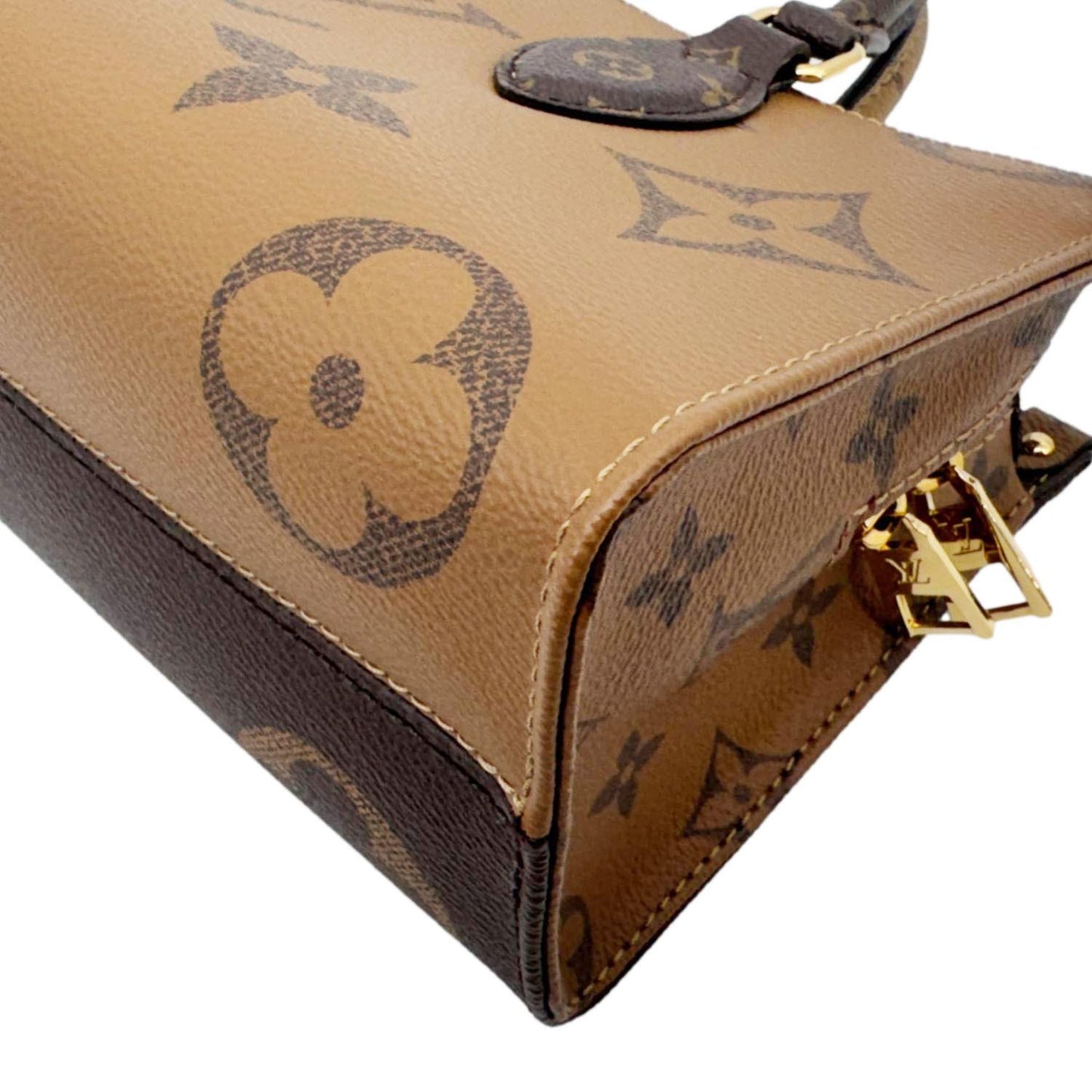 LOUIS VUITTON On-The-Go East West Monogram Canvas Chain 2way Shoulder Bag Brown