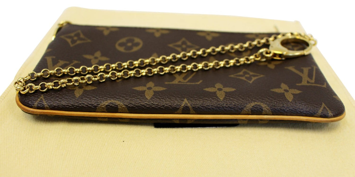 LOUIS VUITTON Monogram Canvas Pochette Milla MM Pouch