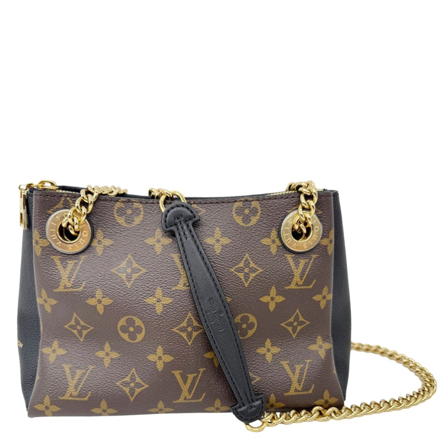 LOUIS VUITTON Surene BB Monogram Canvas Shoulder Bag Black