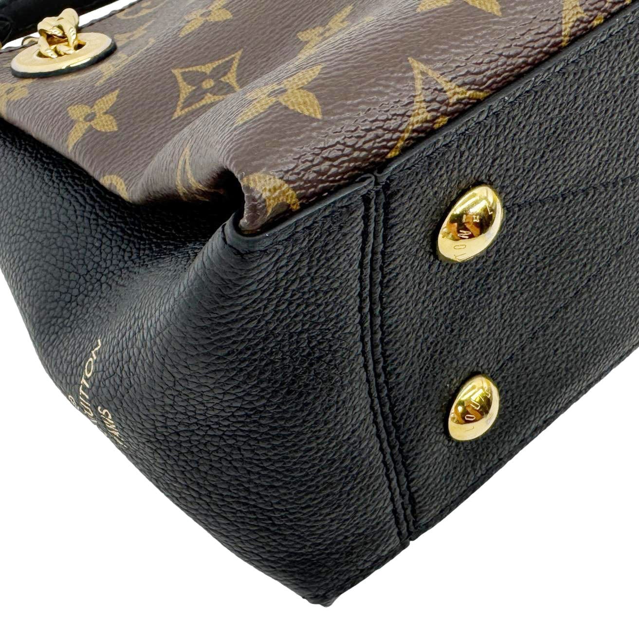 LOUIS VUITTON Surene BB Monogram Canvas Shoulder Bag Black