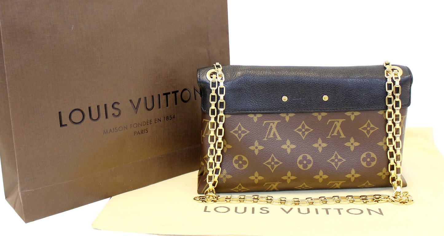 LOUIS VUITTON Monogram Canvas Pallas Chain Crossbody Bag