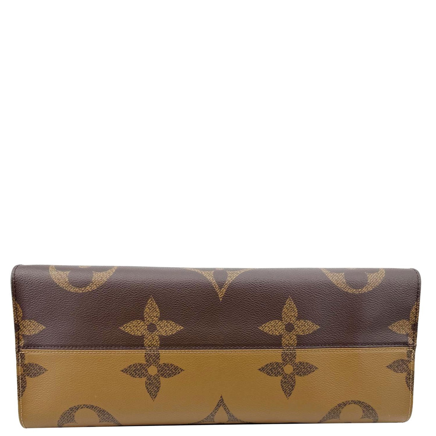 LOUIS VUITTON Onthego GM Giant Monogram Reverse Canvas Tote Bag Brown