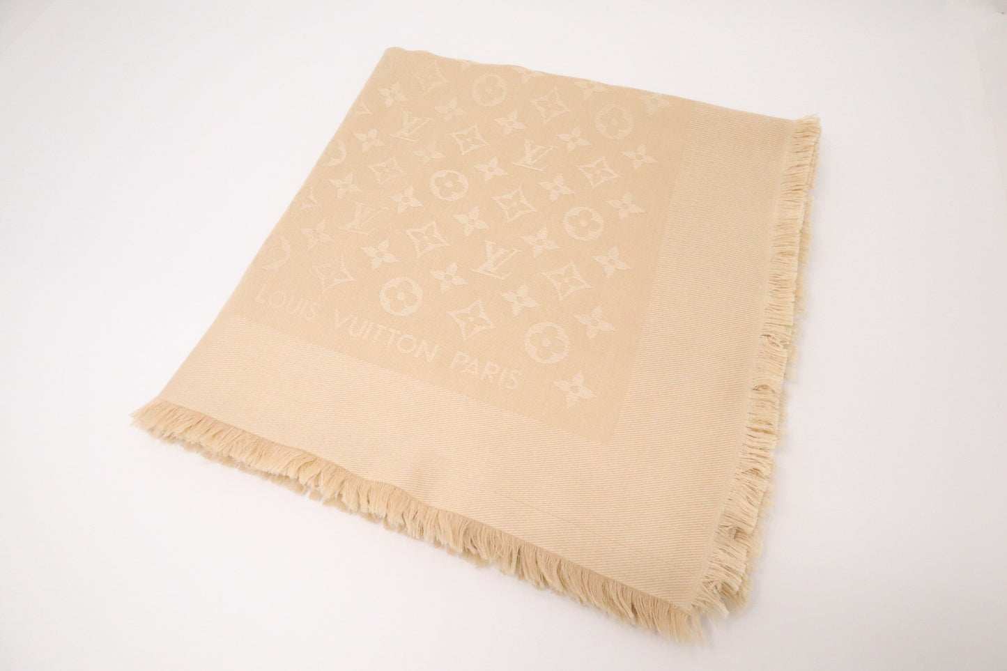 Louis Vuitton Scarf in Beige Monogram