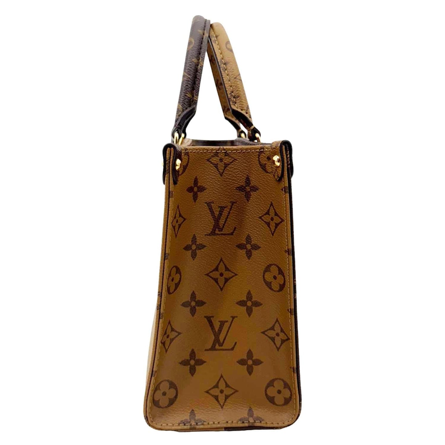 LOUIS VUITTON Onthego PM Giant Monogram Reverse Canvas Shoulder Bag Brown