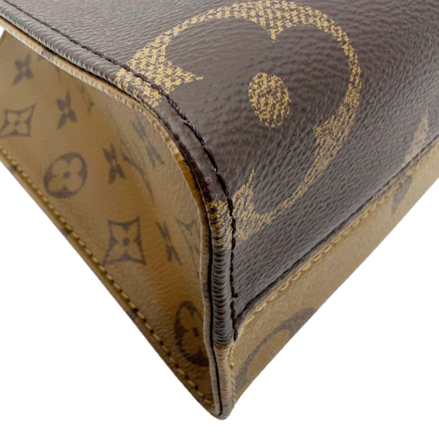 LOUIS VUITTON Onthego PM Giant Monogram Reverse Canvas Shoulder Bag Brown