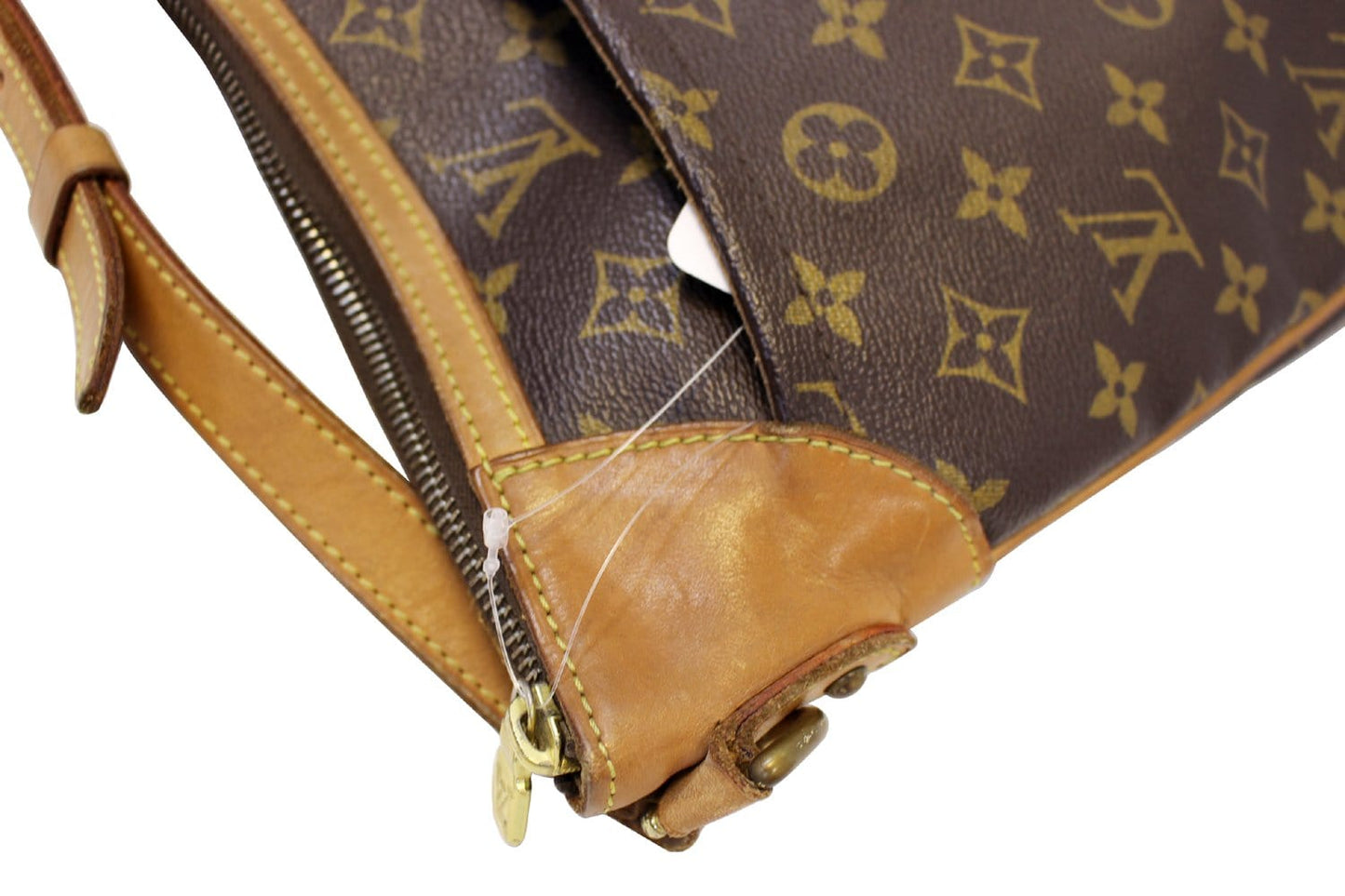 LOUIS VUITTON Monogram Canvas Brown Odeon MM Crossbody Bag