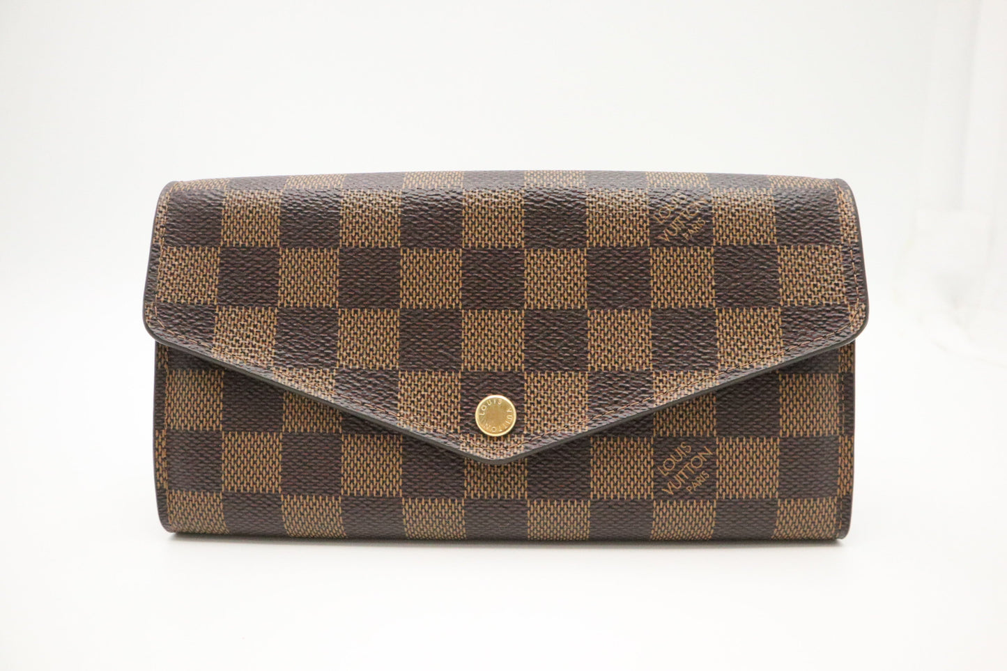 Louis Vuitton Sarah Wallet in Damier Ebene Canvas