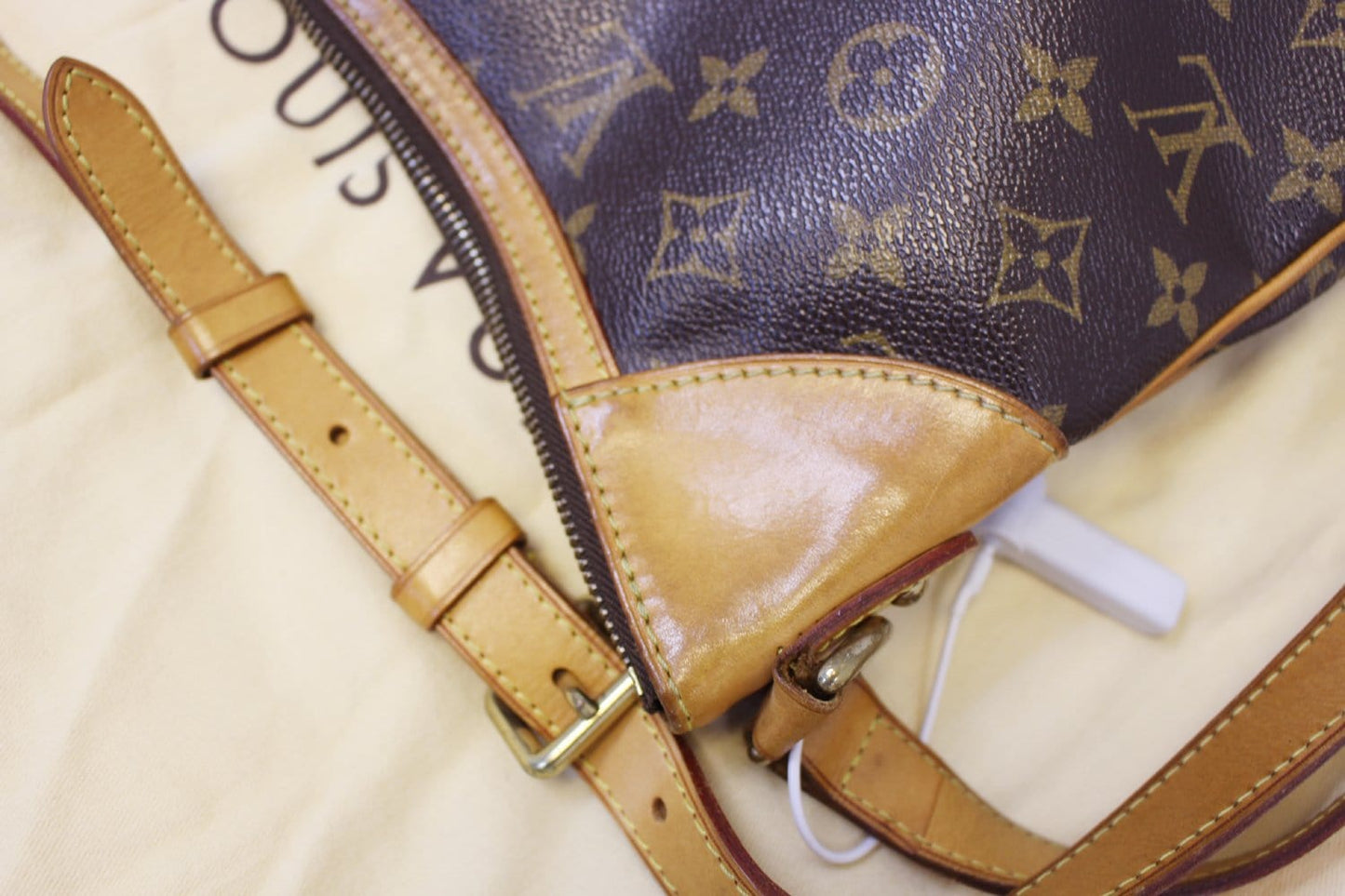 LOUIS VUITTON Monogram Canvas Brown Odeon MM Crossbody Bag