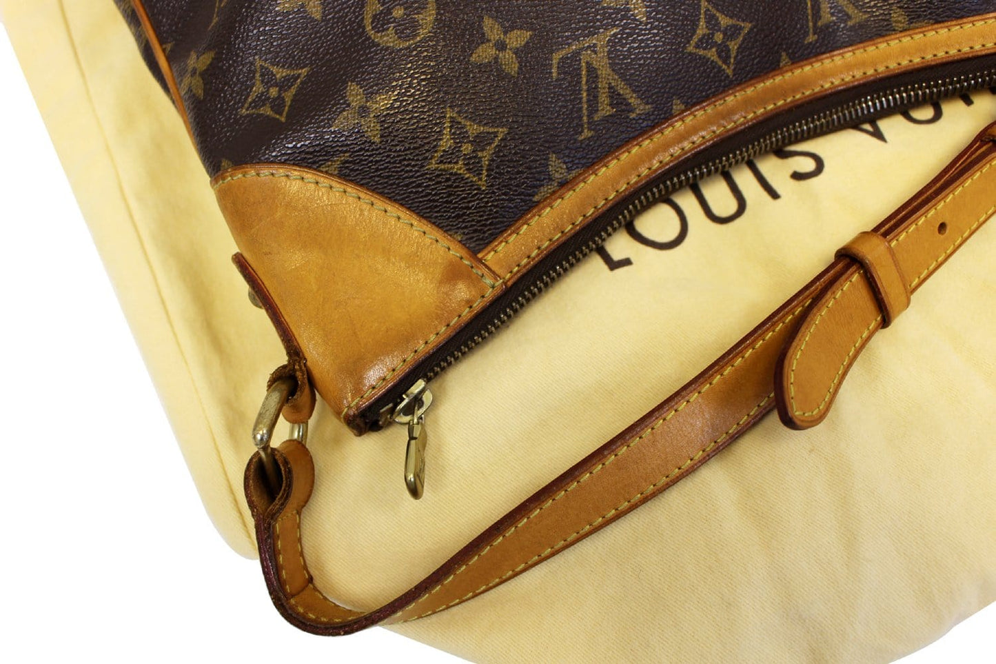 LOUIS VUITTON Monogram Canvas Brown Odeon MM Crossbody Bag
