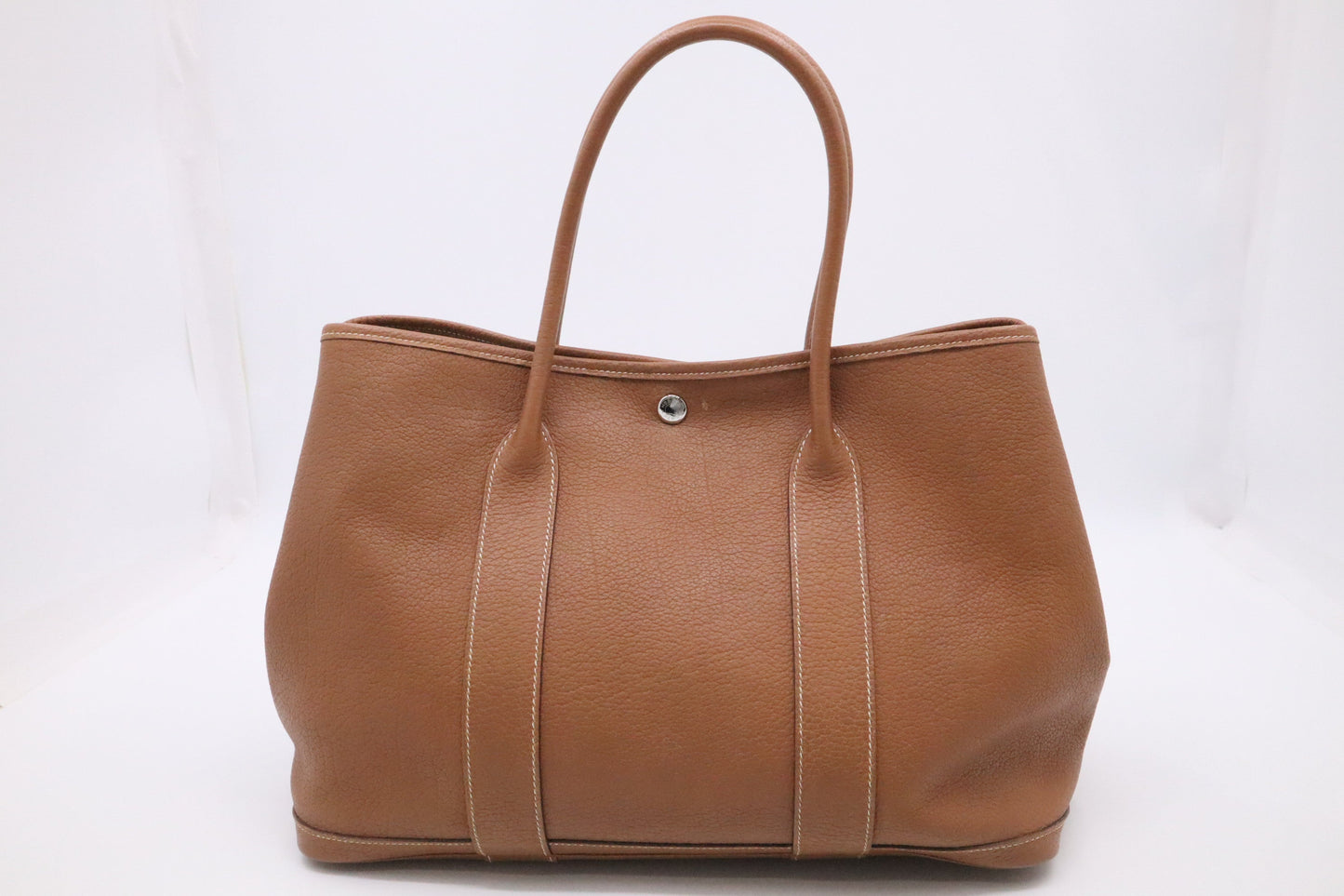 Hermes Garden Party 36 in Brown Leather