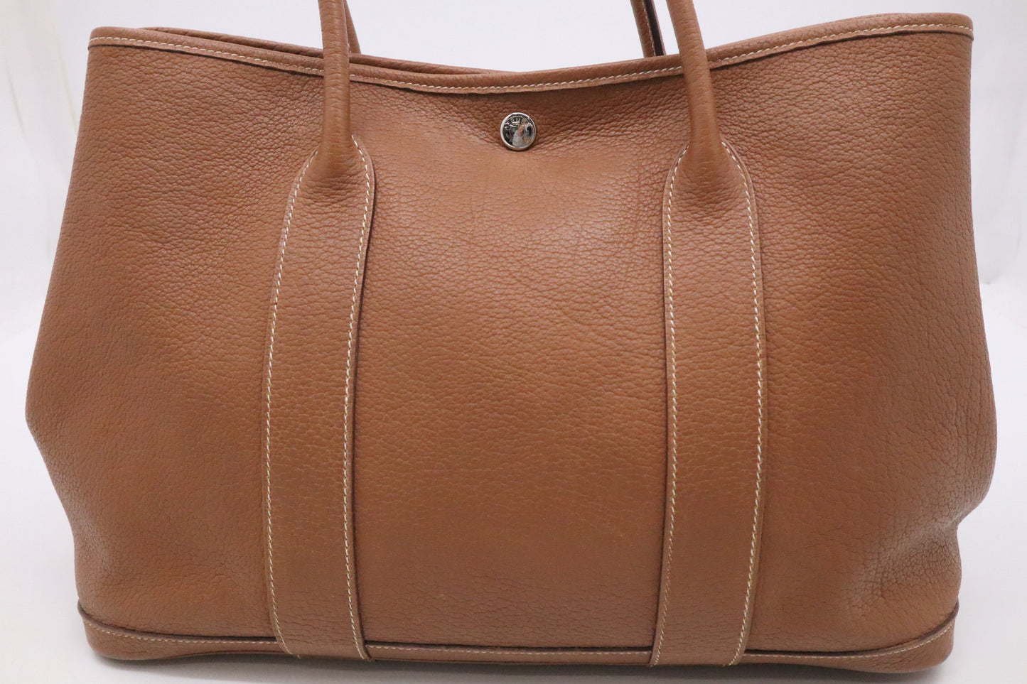 Hermes Garden Party 36 in Brown Leather