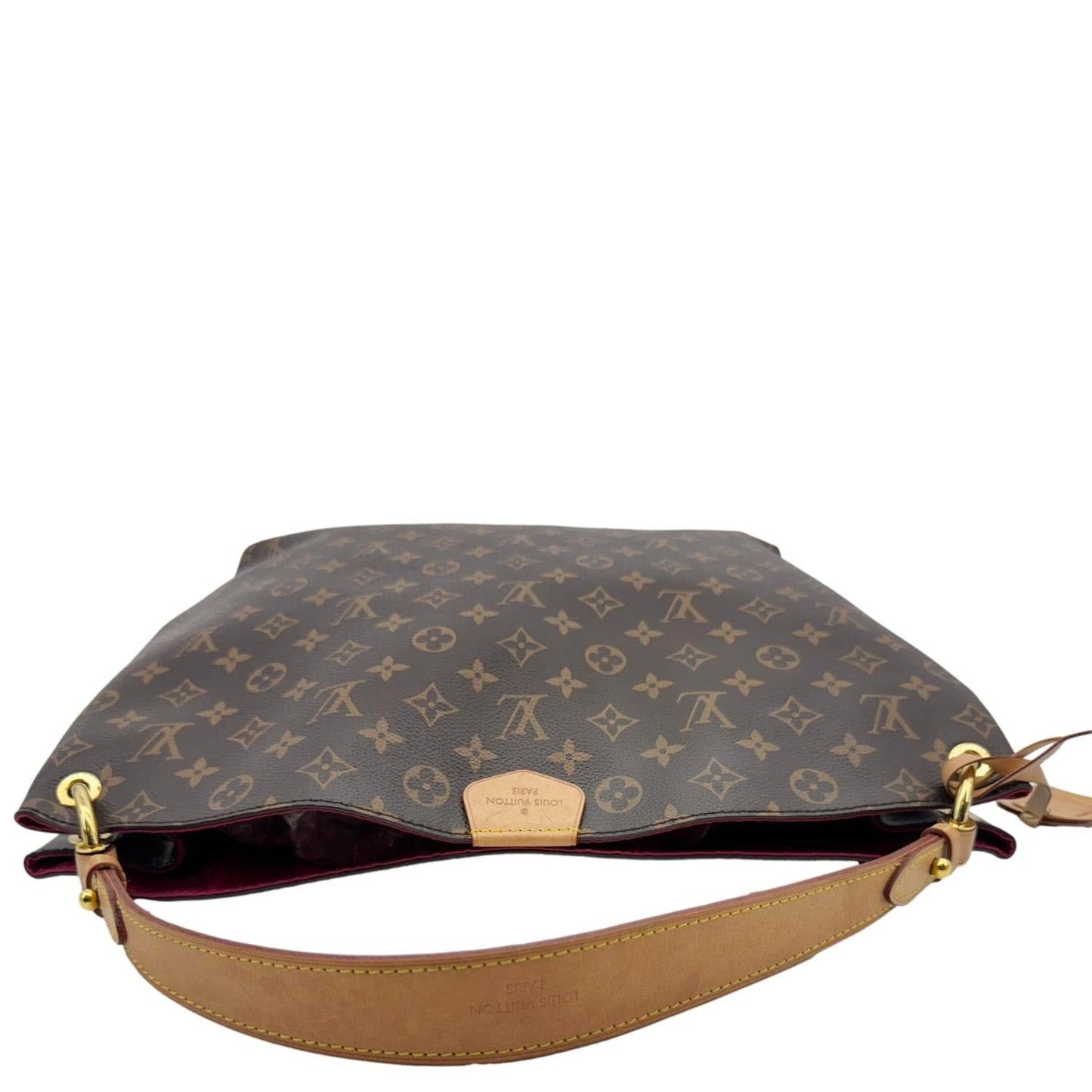 LOUIS VUITTON Graceful MM Monogram Canvas Shoulder Bag Brown