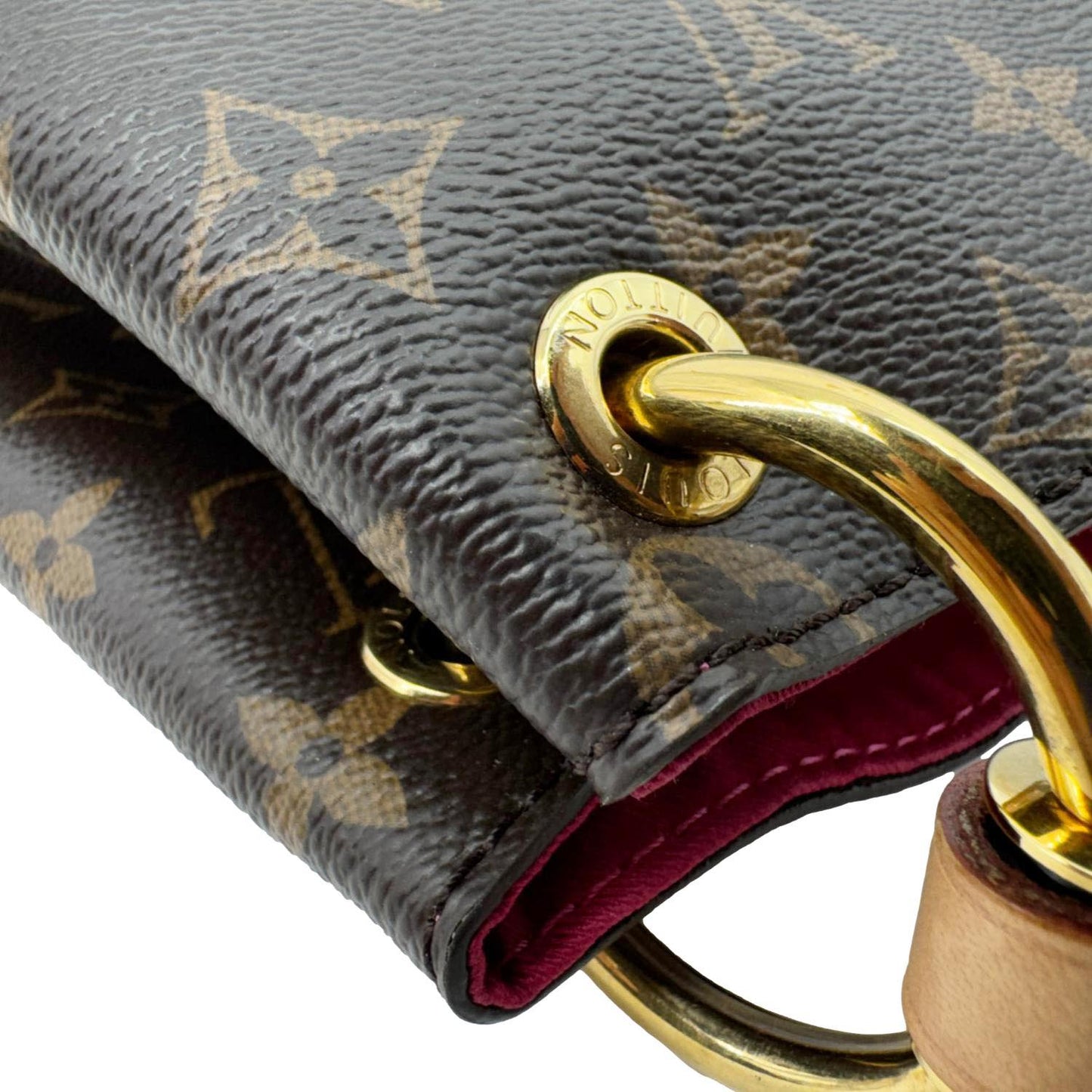 LOUIS VUITTON Graceful MM Monogram Canvas Shoulder Bag Brown
