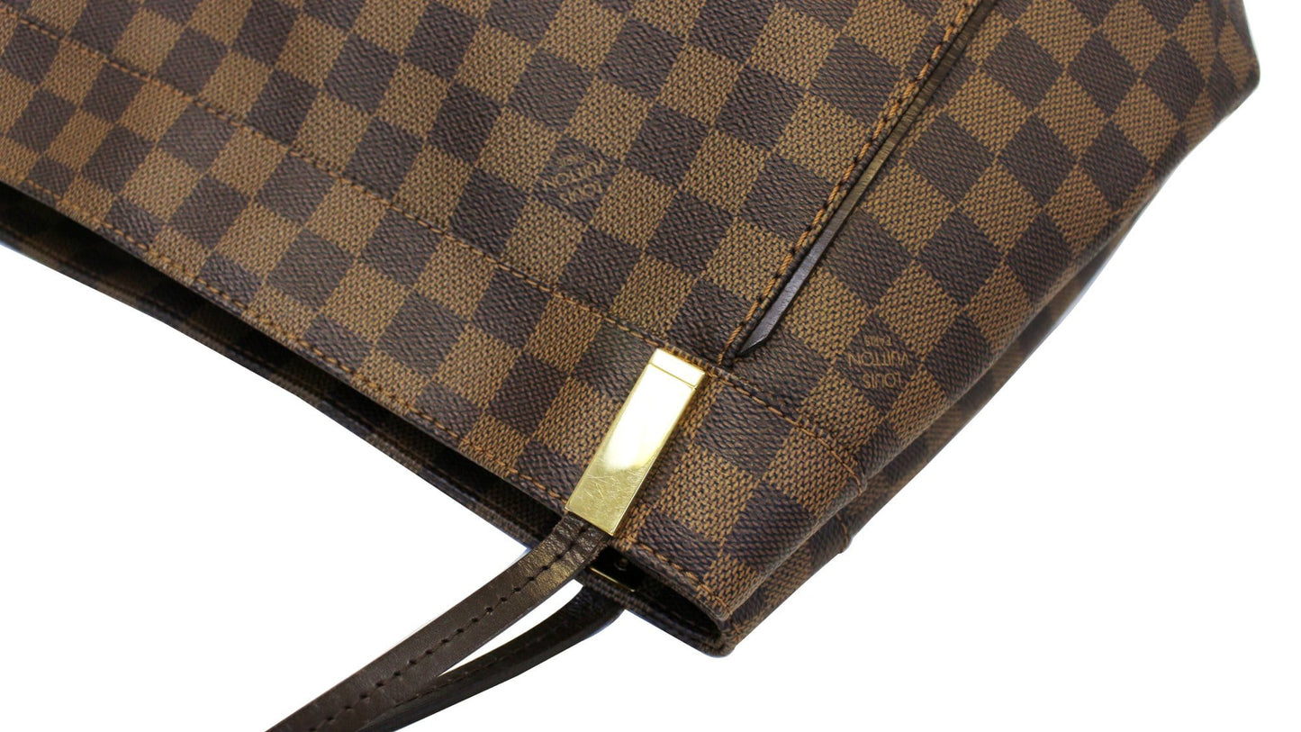 LOUIS VUITTON Damier Ebene Marylebone GM Shoulder Handbag