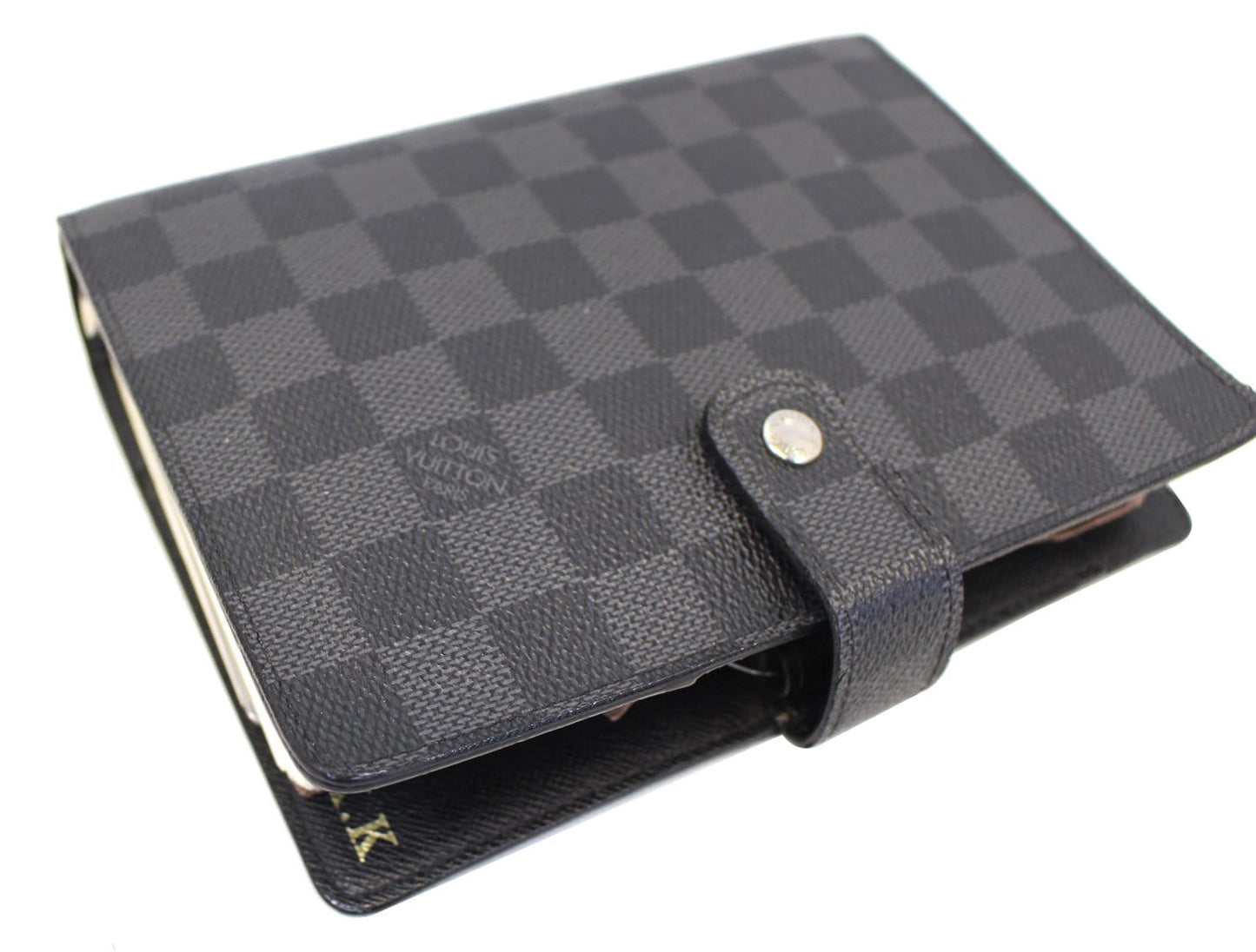 LOUIS VUITTON Damier Graphite Agenda MM Day Planner Cover - Sale