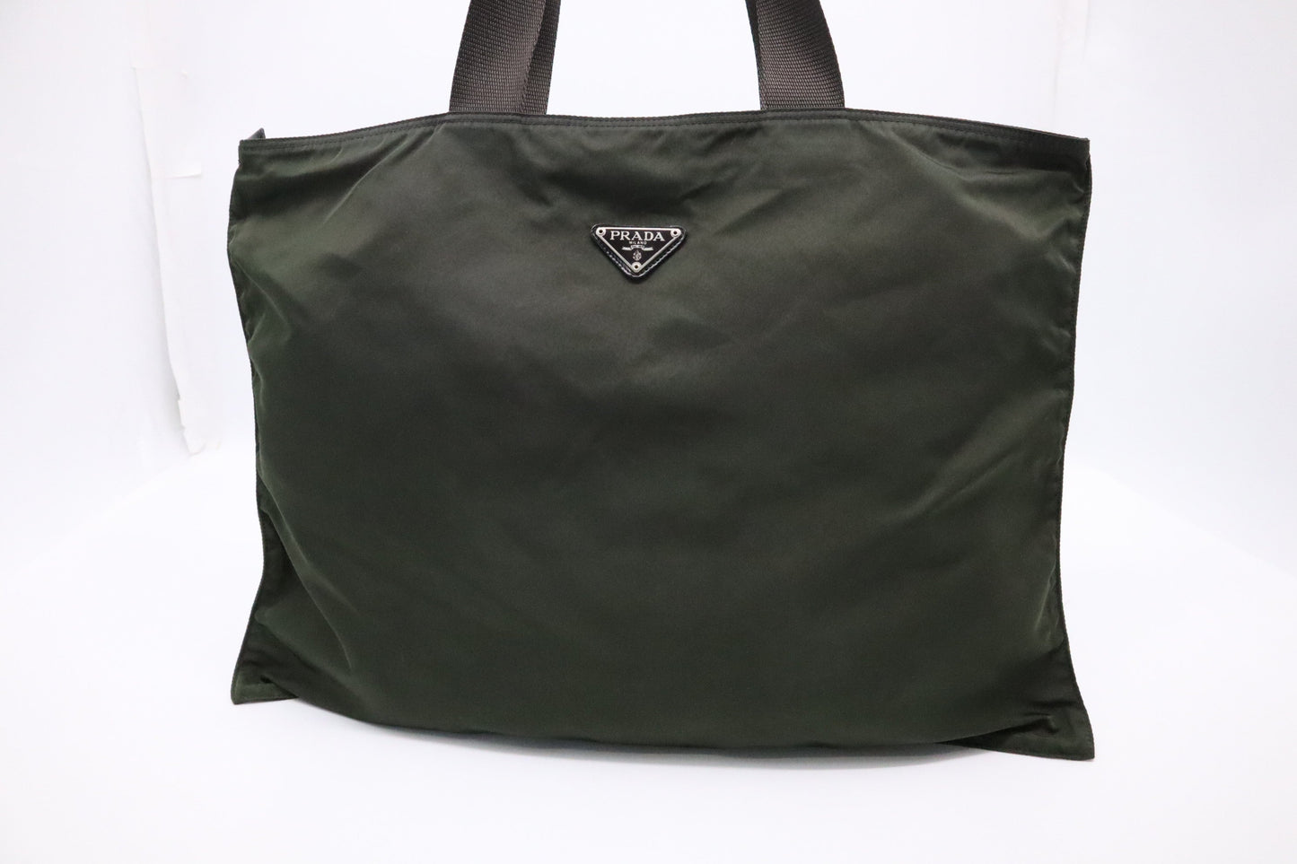 Prada Tote in Dark Green Nylon